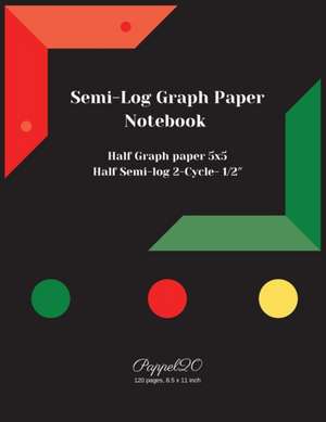 Semi-Log Graph Paper Notebook de Pappel