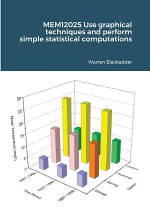 MEM12025 Use graphical techniques and perform simple statistical computations de Warren Blackadder