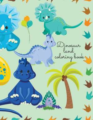 Dinosaur land coloring book de Cristie Dozaz