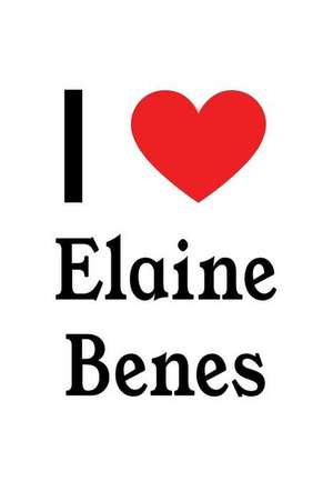 I Love Elaine Benes: Elaine Benes Designer Notebook de Perfect Papers