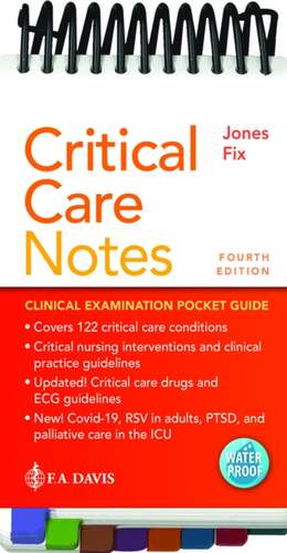 Critical Care Notes de Janice Jones