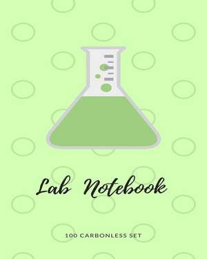 Lab Notebook 100 Carbonless Set: Chemistry Students 100 Duplicate Page Sets de Lab Chem