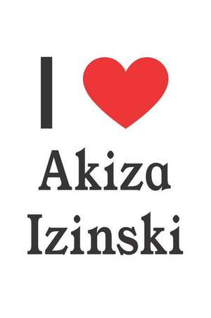 I Love Akiza Izinski: Akiza Izinski Designer Notebook de Perfect Papers