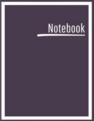 Notebook: College Ruled, Lined, Notebook for School, Work, 1 Subject, Gray Magenta, Soft Cover de Blanketyblank Journals