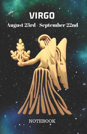 Virgo August 23rd to September 22nd Notebook: Virgo Notebook Composition Journal Book de Metta Art