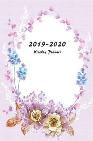 2019-2020 Weekly Planner: Two Year Planner 6 X 9 with To-Do List (Floral Cover Volume 2) de Sarah Notebooks