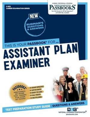 Assistant Plan Examiner (C-932) de National Learning Corporation