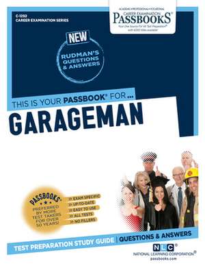 Garageman (C-1292): Passbooks Study Guide Volume 1292 de National Learning Corporation