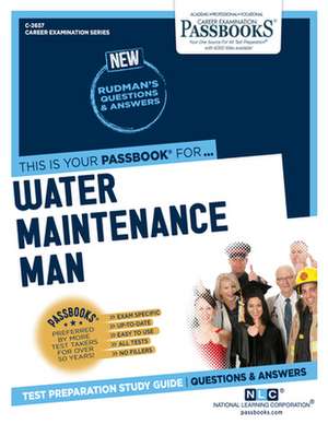 Water Maintenance Man (C-2657) de National Learning Corporation