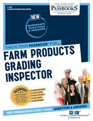 Farm Products Grading Inspector (C-3137) de National Learning Corporation