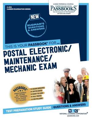 Postal Electronic/Maintenance/Mechanic Examination (955) (C-4112) de National Learning Corporation