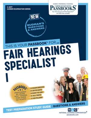 Fair Hearings Specialist I (C-4977) de National Learning Corporation