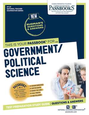 Government/Political Science (Nt-57): Passbooks Study Guide Volume 57 de National Learning Corporation