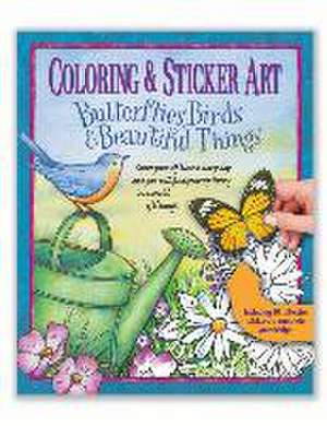 Coloring & Sticker Art Butterflies, Birds & Beautiful Things de Product Concept Editors