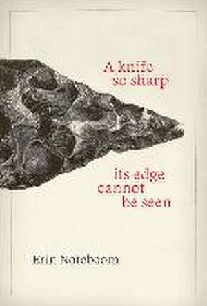 A Knife So Sharp Its Edge Cannot Be Seen de Erin Noteboom