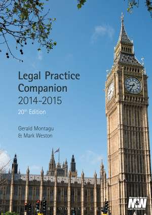 Legal Practice Companion 2014/15 de Gerald Montagu