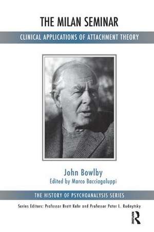 The Milan Seminar: Clinical Applications of Attachment Theory de John Bowlby