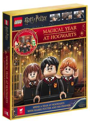 LEGO® Harry Potter(TM): Magical Year at Hogwarts (with 70 LEGO bricks, 3 minifigures, fold-out play scene and fun fact book) de Buster Books