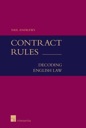 Contract Rules (Student Edition) de Neil Andrews