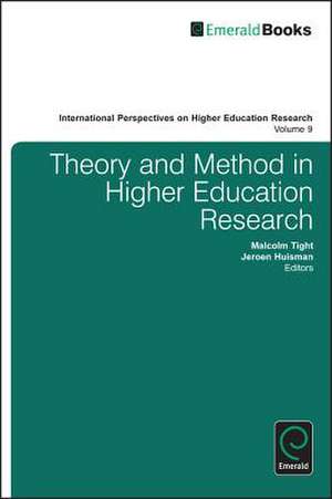 Theory and Method in Higher Education Research de Malcolm Tight