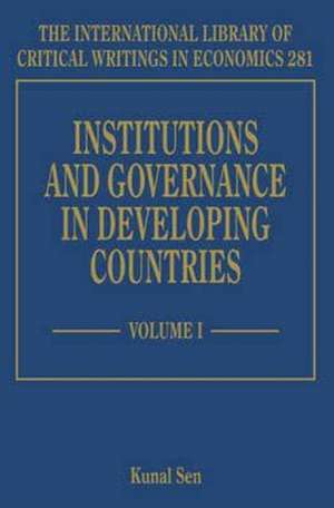 Institutions and Governance in Developing Countries de Kunal Sen