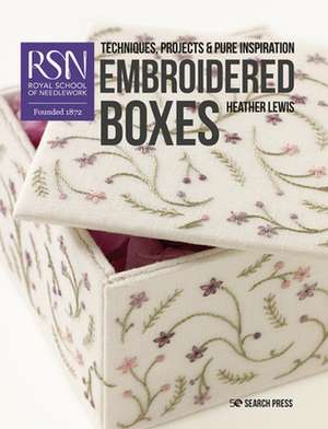 RSN: Embroidered Boxes de Heather Lewis