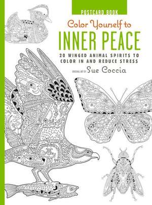 Color Yourself to Inner Peace Postcard Book de Sue Coccia