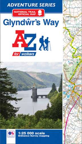 Glyndwr's Way Adventure Atlas de A-Z Maps