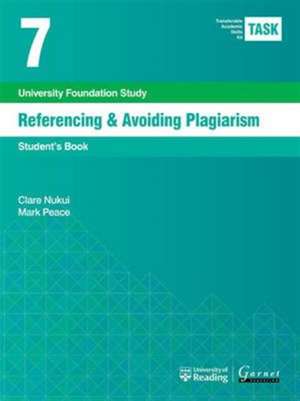 Task 7 Referencing & Avoiding Plagiarism de Clare Nukui