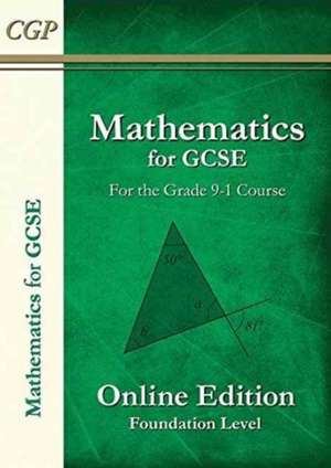 New Maths for GCSE Textbook: Online Edition with Answers - Foundation (for the Grade 9-1 Course) de CGP Books