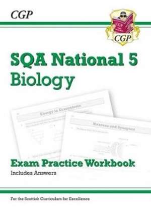 National 5 Biology: SQA Exam Practice Workbook - includes Answers de Cgp Books