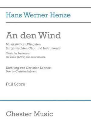 An Den Wind: Music for Pentecost de Christian Lehnert