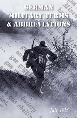 Vocabulary of German Military Terms and Abbreviations de General Staff