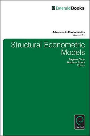 Structural Econometric Models de Eugene Choo