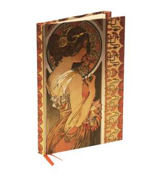 Mucha: Cowslip and Documents Decoratifs (Foiled Journal) de Flame Tree Studio