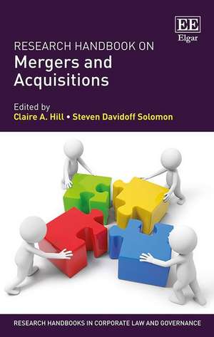 Research Handbook on Mergers and Acquisitions de Claire A. Hill