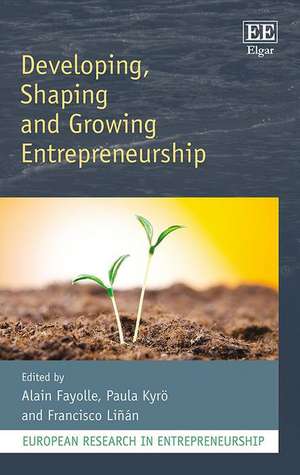 Developing, Shaping and Growing Entrepreneurship de Alain Fayolle