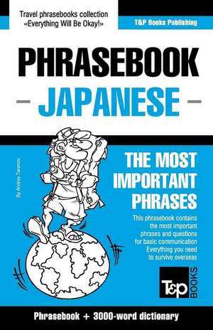 English-Japanese Phrasebook and 3000-Word Topical Vocabulary de Andrey Taranov