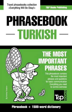 English-Turkish Phrasebook and 1500-Word Dictionary de Andrey Taranov