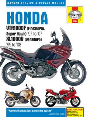 Honda VTR1000F (FireStorm, Super Hawk) (97 – 07) & XL1000V (Varadero) (99 – 08) Haynes Repair Manual de Haynes