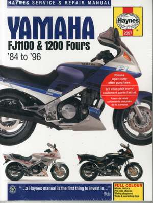 Yamaha FJ1100 & 1200 Fours (84–96) – 84–96 de Haynes