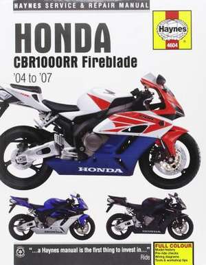 Honda CBR1000RR (04 –07) – 45111 de Haynes