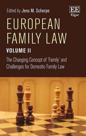 European Family Law Volume II – The Changing Concept of ′Family′ and Challenges for Domestic Family Law de Jens M. Scherpe