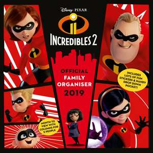 Incredibles Family Organiser Official 2019 Calendar - Square Wall Calendar Format