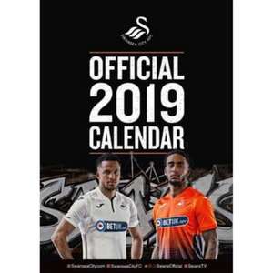 Swansea City Official 2019 Calendar - A3 Wall Calendar