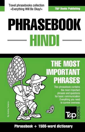 English-Hindi Phrasebook and 1500-Word Dictionary de Andrey Taranov