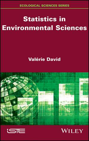 Statistics in Environmental Sciences de V David