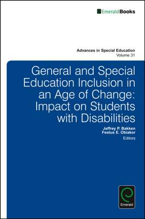 General and Special Education Inclusion in an Ag – Impact on Students with Disabilities de Jeffrey P. Bakken