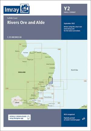 Y2 Rivers Ore and Alde (Small Format) de Imray Y Series