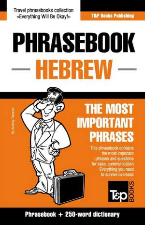 English-Hebrew phrasebook and 250-word mini dictionary de Andrey Taranov